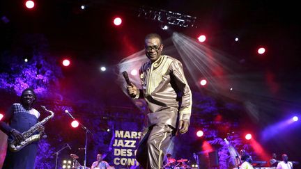 Première participation de Youssou N' Dour au Festival de Jazz des 5 continents à Marseille 
 (Sipa Presse )