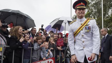 Le prince Harry,&nbsp;&agrave; Canberra, lors d'une&nbsp;visite en Australie, le 6 avril 2015.&nbsp; ( AFP )