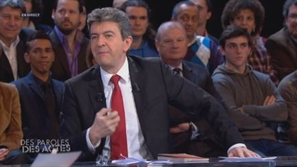 Jean-Luc Mélenchon, invité de DPDA, 12 avril 2012 (AFP)