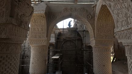 Les vestiges de la mosquée des Neuf Dômes, une des plus anciennes du monde, dans la province de Balkh, ans le nord de l'Afghanistan
 (Farshad Usyan / AFP)