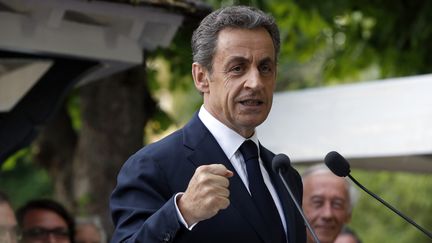 Nicolas Sarkozy, le pr&eacute;sident des R&eacute;publicains, le 18 juin 2015 &agrave; L'Isle-Adam (Val-d'Oise). (FRANCOIS GUILLOT / AFP)