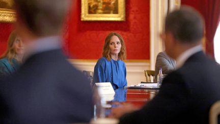 Stella McCartney, styliste au St James Palace à Londres (Grande Bretagne), le 10 juin 2021. (ALPHA PRESS / MAXPPP)