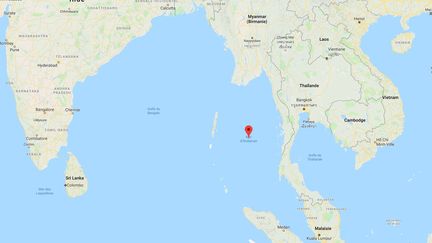 Le "Sam Rataulangi PB 1600", un cargo localisé pour la dernière fois en 2009, a été découvert en mer d'Andaman, dans la semaine du 27 août 2018. (GOOGLE MAPS)