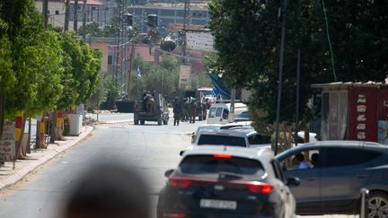 Dans une rue de Beita, en Cisjordanie occupée, le 9 août 2024. (WAHAJ BANI MOUFLEH / MIDDLE EAST IMAGES / AFP)