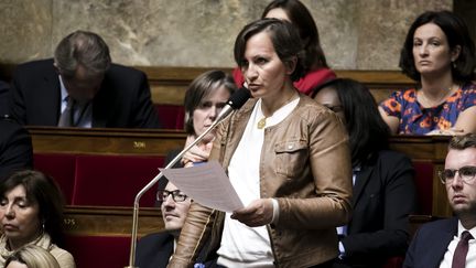 La députée LREM&nbsp;Laurence Vanceunebrock-Mialon à l'Assemblée nationale, à Paris, le 31 octobre 2017. (MAXPPP)