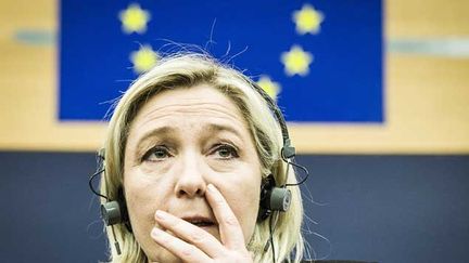 &nbsp; (Marine Le Pen n'aurait pas réussi à constituer un groupe au Parlement européen, d'après son allié néerlandais © Maxppp)