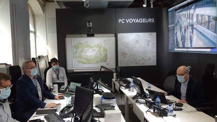 Le PC Voyageurs, installé près de la gare de l'Est à Paris, le 14 mai 2020. (RAPHAEL EBENSTEIN / RADIO FRANCE)