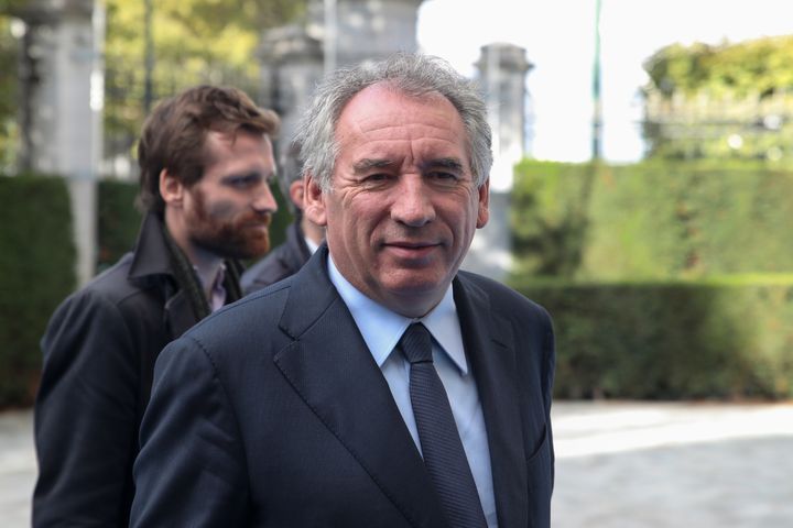 Le président du MoDem François Bayrou, le 17 octobre 2019, à Bruxelles.&nbsp; (ARIS OIKONOMOU / AFP)