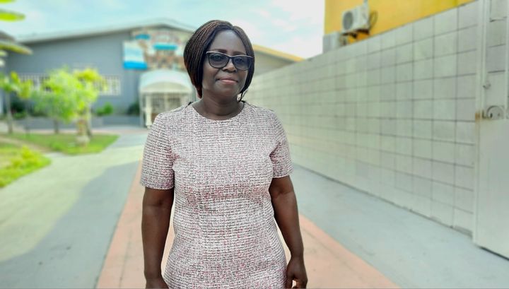 Jeanne Clarisse Dibala est coordinatrice au Gabon du réseau des défenseurs des Droits humains en Afrique centrale. (GILLES GALLINARO / RADIO FRANCE)