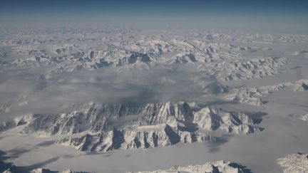 Une photo aérienne du Groenland diffusée par la Nasa, le 29 mars 2016. (NASA / AFP)