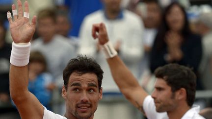 Fabio Fogini et Simone Bolelli (JUAN MABROMATA / AFP)