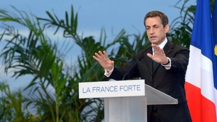 Nicolas Sarkozy à La Réunion début avril (AFP PHOTO / ERIC FEFERBERG)