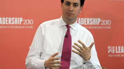 Ed Miliband, le 25/07/2010 à Leeds (AFP)