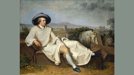 Tischbein, Goethe dans la campagne romaine, 1787, huile sur toile. Francfort, Städelsches Kunstinstitut und Städtisches Galerie 
 (U. Edelmann - Städel Museum - ARTOTHEK)