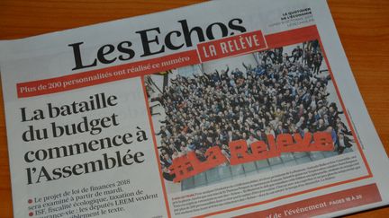 Le supplément "La Relève' des Echos. (RADIO FRANCE / JEAN-CHRISTOPHE BOURDILLAT)