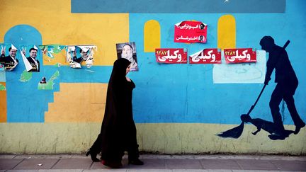 &nbsp; (Dans le centre de Téhéran, le 24 février. © Ebrahim Noroozi/AP/SIPA)