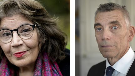 Jila Mossaed et Eric Runesson, les nouveaux membres de l'Académie de littérature
 (AFP )