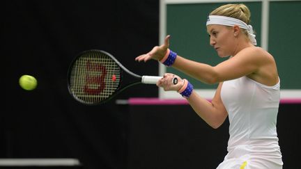 La joueuse tricolore Kristina Mladenovic (MICHAL CIZEK / AFP)