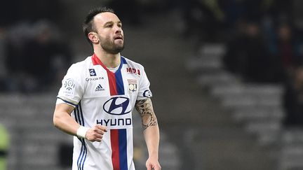 Le joueur de l'OL, Mathieu Valbuena (JEAN-SEBASTIEN EVRARD / AFP)