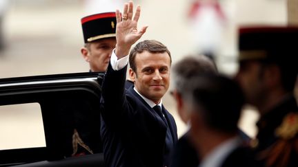 Arrivée d'Emmanuel Macron