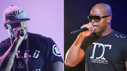 Booba et Rohff, deux des poids lourds du rap fran&ccedil;ais, sont engag&eacute;s dans un clash qui dure depuis 13 ans, mais s'est enflamm&eacute; en 2012. (LIONEL URMAN / LORENVU / SIPA)