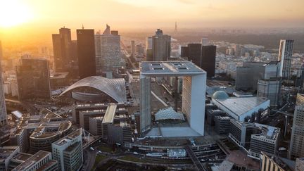 Le quartier de la Défense, à Puteaux (Hauts-de-Seine), en mars 2018.&nbsp; (LATASTE CHARLY / HEMIS.FR / AFP)