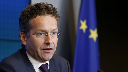 Le président de l'Eurogroupe Jeroen Dijsselbloem, lors d'une conférence à Luxembourg, le 16 juin 2016. (JULIEN WARNAND / EPA)