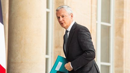 Le ministre de l'Economie Bruno Lemaire à l'Elysée le 8 septembre 2021. (CHRISTOPHE MICHEL / HANS LUCAS)