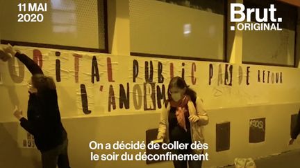 Le 11 mai, jour du déconfinement, plusieurs soignants sont allés coller des affiches dans les rues de Paris pour rappeler à tous de ne pas oublier l'importance de l'hôpital public.