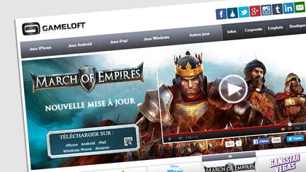 &nbsp; (Le site internet de Gameloft (capture d'écran).)