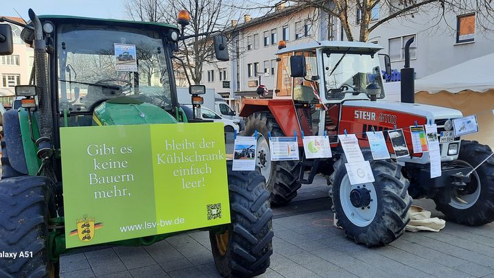 En Allemagne, le mécontentement des agriculteurs se retrouve partout dans le pays. (JOSÉ-MANUEL LAMARQUE / FRANCEINFO)