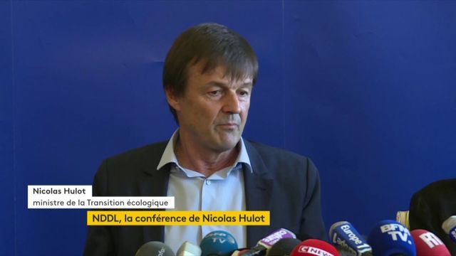 "Ne confondons pas écologie et anarchie", lance Nicolas Hulot aux zadistes