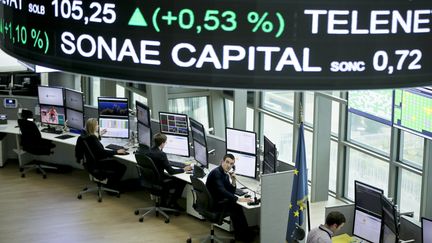 La salle des marchés d'Euronext à Paris (THOMAS PADILLA / MAXPPP)