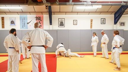 Un club de judo amateur à Perpignan (Pyrénées-Orientales), le 29 avril 2018.&nbsp; (IDHIR BAHA / HANS LUCAS / AFP)