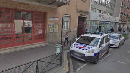 Le commissariat du 17e arrondissement à Paris est situé juste à côté de l'école Truffaut. (CAPTURE ECRAN GOOGLE STREETVIEW)