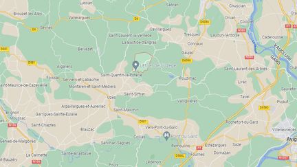 L'incendie s'est déclaré à Vallabrix, dans le Gard. (GOOGLE MAPS)