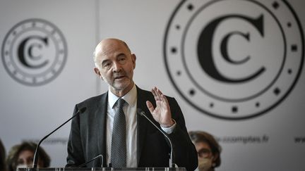 Pierre Moscovici,  le président de la Cour des comptes, le 16 février 2022. (STEPHANE DE SAKUTIN / AFP)