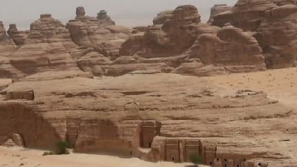 Un site majestueux en plein désert de l'Arabie saoudite. (FRANCEINFO / RADIOFRANCE)