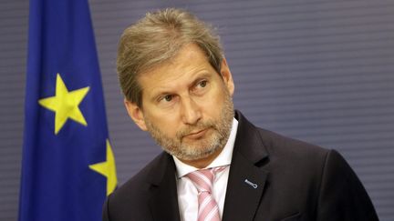 Johaness Hahn, Commissaire européen&nbsp;au budget et à l'administration.
 (VALDA KALNINA / AFI)