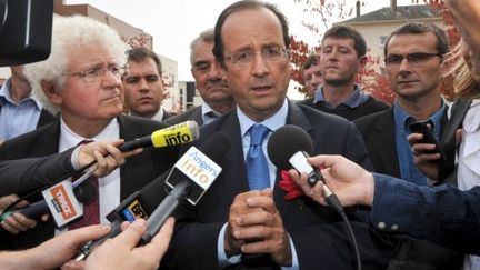 François Hollande à Télazé, près d'Angers, le 21 septembre 2011. (FRANK PERRY / AFP)