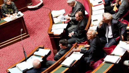 Le S&eacute;nat lors de l'examen de la loi sur le non-cumul des mandats, jeudi 19 septembre &agrave; Paris. (MAXPPP)