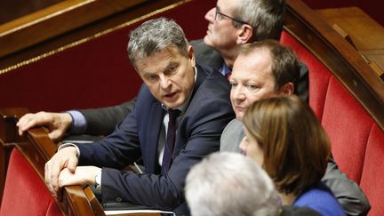 Le député Fabien Roussel lors des questions au gouvernement en mars 2019. (LEON TANGUY / MAXPPP)