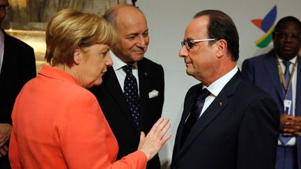 &nbsp; (François Hollande et Angela Merkel se voit ce mercredi soir pour un dîner de travail à l'Elysée © MaxPPP)