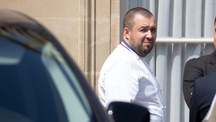 Guillaume Gomez, au palais de l'Elysée, le 30 avril 2019. (CHRISTOPHE MORIN / MAXPPP)