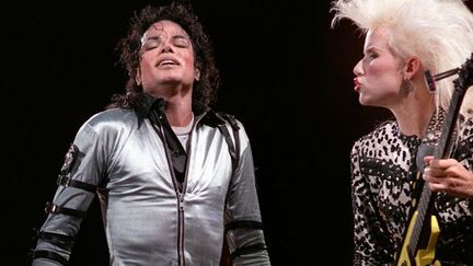 Michael Jackson au Parc des Princes, à Paris, le 27 juin 1988
 (Patrick Kovarik / AFP)