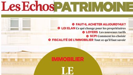 "Cahier spécial Immobilier" des Échos, en kisoques le 7 septembre (Les Echos)