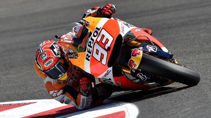 L'Espagnol Marc Marquez à nouveau vainqueur cette saison. (ALBERTO PIZZOLI / AFP)