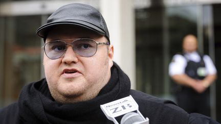 Kim "Dotcom" Schmitz , le fondateur de Megaupload et du futur Mega, &agrave; Wellington (Nouvelle-Z&eacute;lande), le 20 septembre 2012. (MARK COOTE / REUTERS)