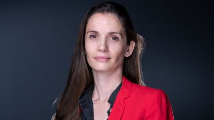 Anne-Cécile Mailfert, présidente de la Fondation des femmes, le 3 juin 2021 à Paris. (JOEL SAGET / AFP)