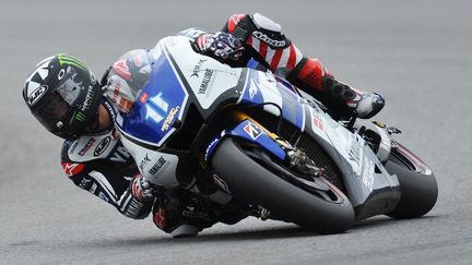 Ben Spies s'est montré le plus rapide lors des essais libres du Grand Prix d'Aragon (MICHAL CIZEK / AFP)